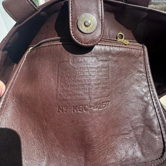 Vintage Coach Soho Buckle Bag #1457 - Mahogany - Picture 4 of 9